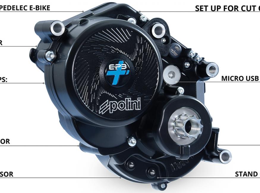 Polini E-P3+ motor with belt drive